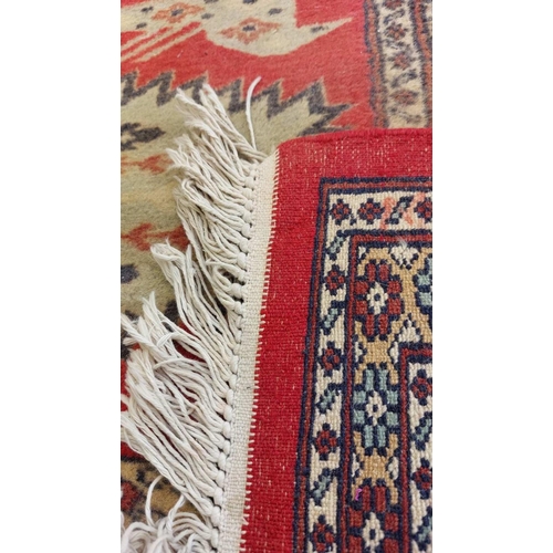 80 - Hand Made Woolen Afghan Rug (180 x 130cm)