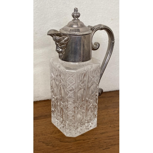 67 - Lovely Vintage Silver Plated Claret Jug Decanter (21cm H.)