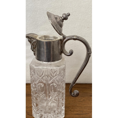 67 - Lovely Vintage Silver Plated Claret Jug Decanter (21cm H.)