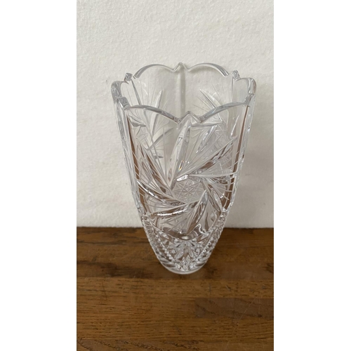 74 - Bohemian Crystal Vase (19 x 10cm) Unused