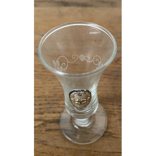 76 - Argenti Liqueur Glasses with Silver Detail Unused