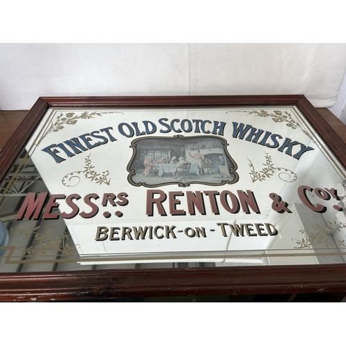 200 - Vintage Whisky Advert Mirror (94 x 68cm)