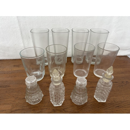 492 - Assorted Glassware Incl. x9 Carlsberg Glasses and Cake Stand