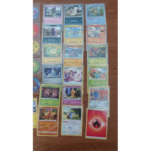 401 - Collection of Pokemon Tazos and Cards (Year 1995, 1996, 1998, 2001)