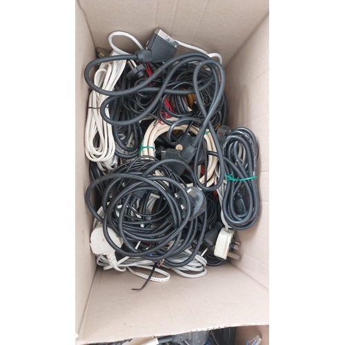 515 - x3 Boxes of Assorted Cables and Other