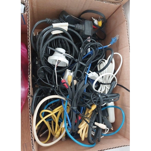 515 - x3 Boxes of Assorted Cables and Other