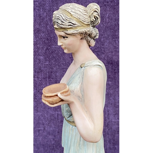 250 - Hebe Juventus Goddess of Youth in Ancient Greek Religion  Roman Statue, Serving Their Nectar and Amb... 