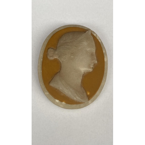 96 - Antique Loose Cameo 2-Sided Greek Gods Ceres Demeter