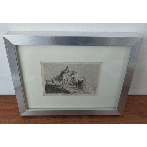 134 - Antique 1897 Cyprus Gravure 'Saint Hilarion Castle' (26.5 x 20.5cm)