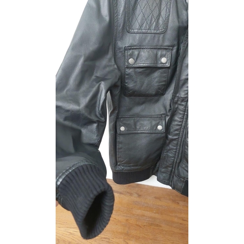 270 - Bench Designer Heavy Leather Jacket Size L