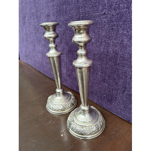 120 - Pair of Vintage Silver 830 Candlesticks (798gr)