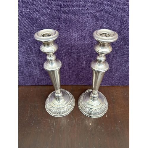 120 - Pair of Vintage Silver 830 Candlesticks (798gr)