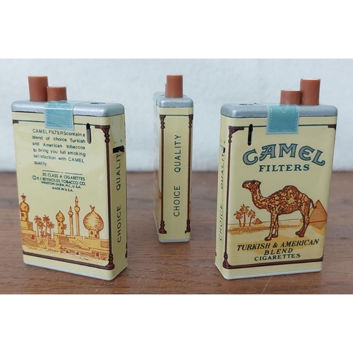 342 - x4 Vintage Camel Lighters