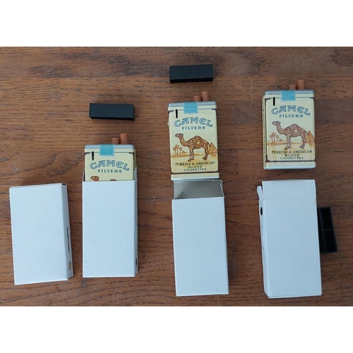 342 - x4 Vintage Camel Lighters