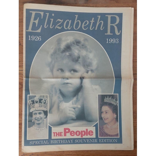 343 - Collection of Vintage Working Notebooks and Newspapers with Announcements of Princess Diana's Death