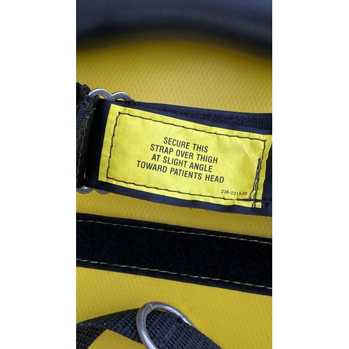 339 - Pediatric Fernotrac Traction Splint (Unused) in a Full Length Yellow Carrying Case and Extra Straps