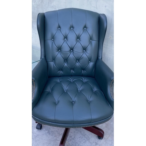 50A - Green Traditional Executive Swivel Chair (A/F)