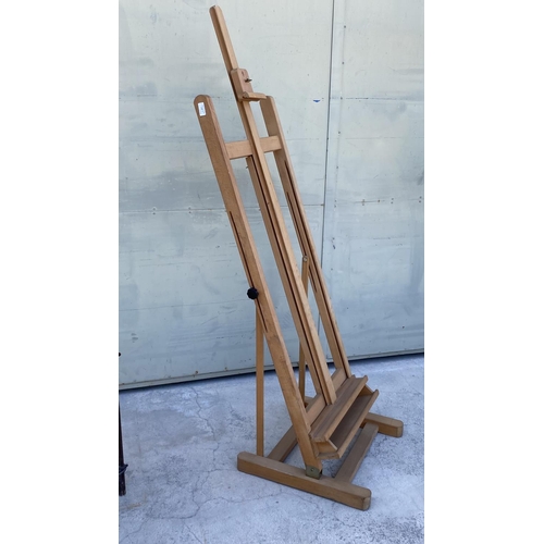 7 - An Artist 'Lefranc Bourgeois' Professional Floor Standing Height Adjustable Easel, Full Height (150c... 