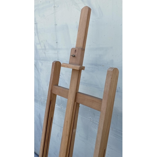 7 - An Artist 'Lefranc Bourgeois' Professional Floor Standing Height Adjustable Easel, Full Height (150c... 