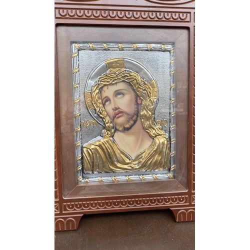 298 - Jesus Crucified Precise Copy of Byzantine Icon (56 x 41cm)