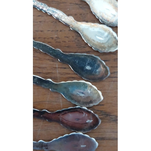 235 - Set of 6 Silver 800 Spoons (89gr)