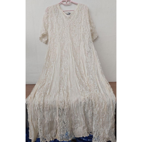 405 - Vintage Lace Dress Made in India Size L (Unused)