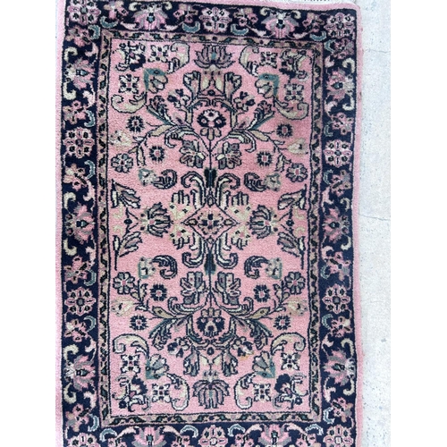 468 - Antique Handmade Persian Carpet (100 x 60cm)