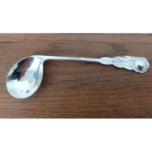 234 - Silver 800 Baby Spoon (16gr) Together with Silver 925 Picture Frame (10 x 13cm)