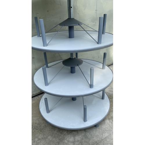 349 - Large Round Modular Rotating Shelving for Shoes