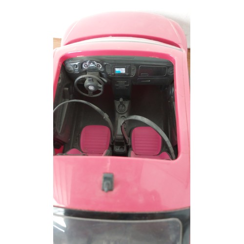 456 - Barbie Pink VW Beetle Car with Black Interior