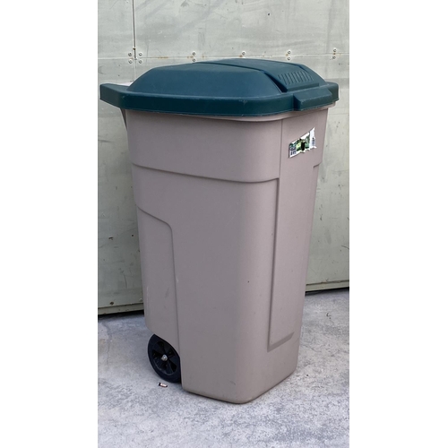 57 - Large Keter Dustbin on Castors - Code N/A