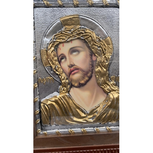 499 - Jesus Crucified Precise Copy of Byzantine Icon (56 x 41cm)