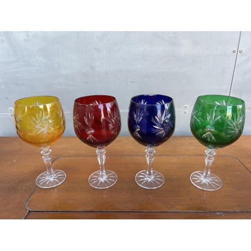 12.5 oz wine glasses set of 6 Colored Stemless Wine Glasses 12 oz (Set of 6)