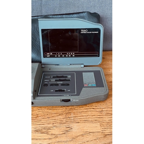 Collector's Citizen T530 Battery Operated Portable LCD Color TV