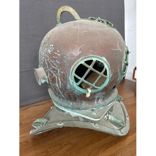 5 - Antique Metal Divers Helmet
