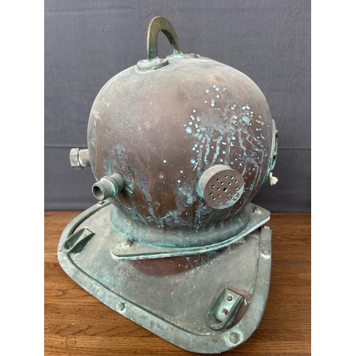 5 - Antique Metal Divers Helmet
