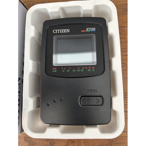Vintage Citizen ST555 Handheld LCD Color TV