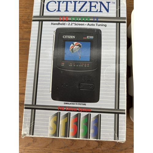 Vintage Citizen ST555 Handheld LCD Color TV