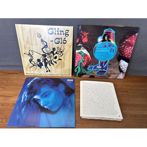 122 - Collection of Vintage Bjork Vinyl Records and Book