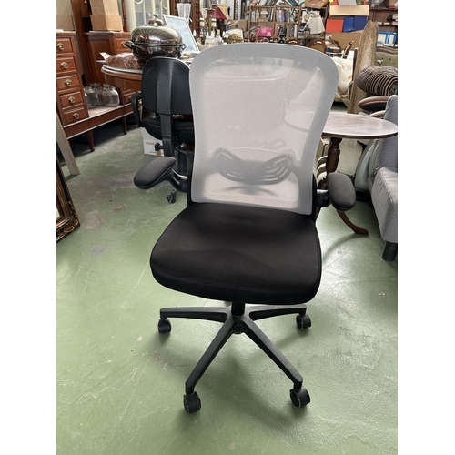 385 - Small Wooden Office Desk with Swivel Chair