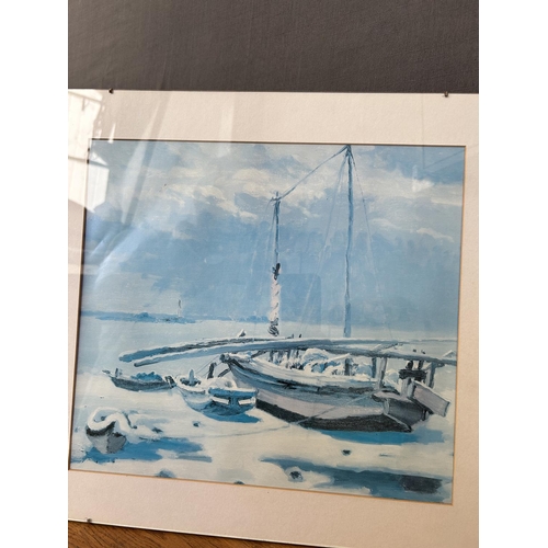 387 - Vintage Seascape Print (46 x 42cm) - Taken Back 15/11/2025