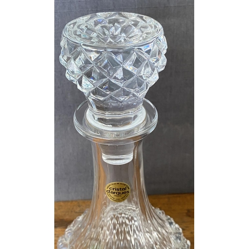 214 - Cristal D'Arques - Durand Longchamp 24% Genuine Lead Crystal Decanter (Unused)