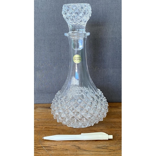 214 - Cristal D'Arques - Durand Longchamp 24% Genuine Lead Crystal Decanter (Unused)