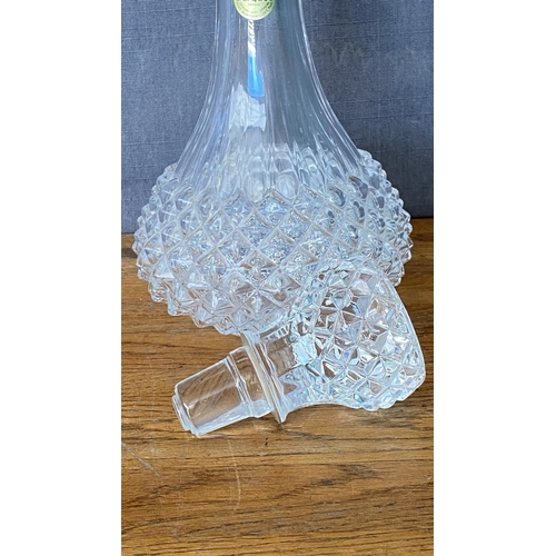 214 - Cristal D'Arques - Durand Longchamp 24% Genuine Lead Crystal Decanter (Unused)
