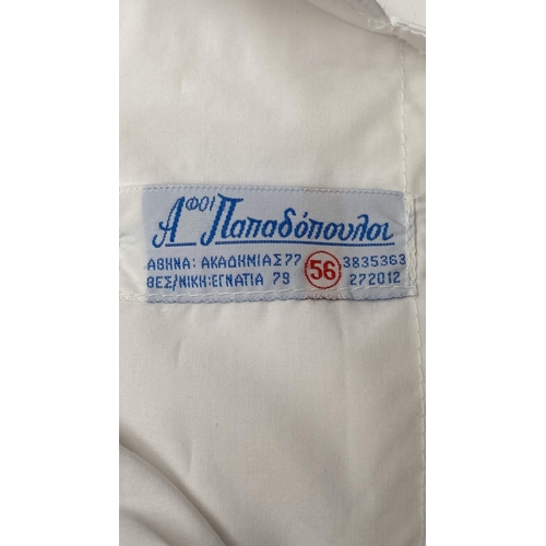 131 - x2 White Long Sleeve Unisex Button Up Lab/Doctors Robe Size 56