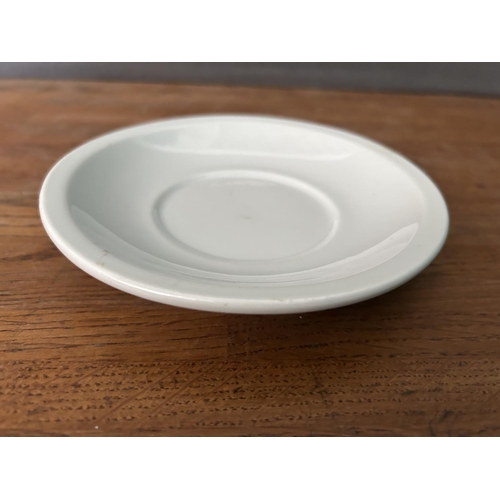 407 - Vintage WWII Small German Plate Stamped at the Back with Nazi Emblem