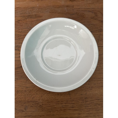 407 - Vintage WWII Small German Plate Stamped at the Back with Nazi Emblem