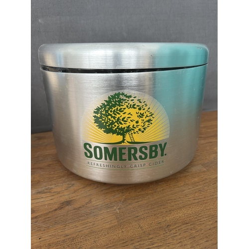 157 - Somersby Ice Bucket Together with 4 Ouzo 12 Glasses