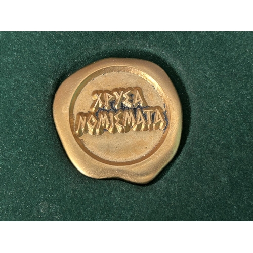 158 - Mailink Coin Collection Copies of Ancient Coins with Gold Plating.