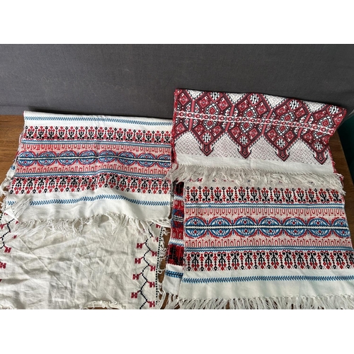 371 - Cyprus Handmade Embroidery Small Table Runners
